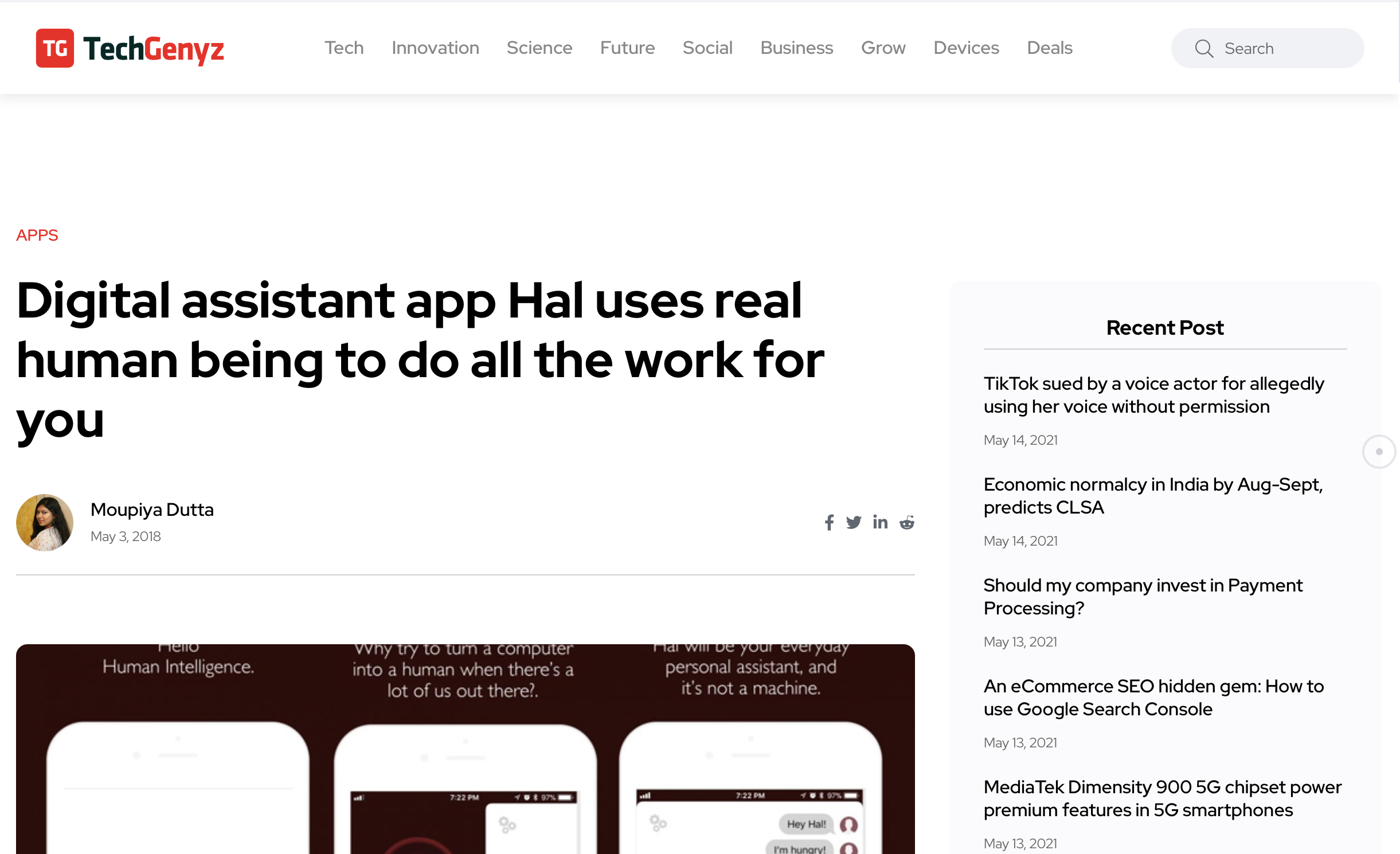 “Digital assistant app Hal uses real human being to do all the work for you”